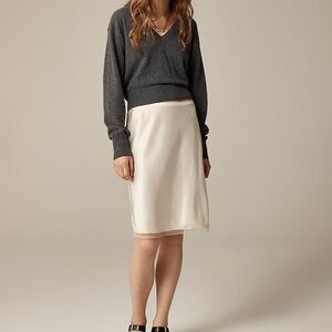 J. Crew Tall Gwen knee-length Slip Skirt